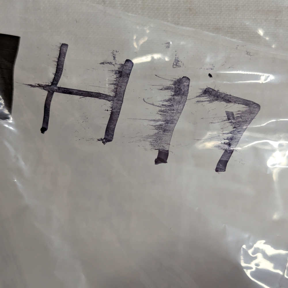 Bishop + Young Ruffle Lace Knit Sweater Purple Mock Neck M - Picture 9 of 9